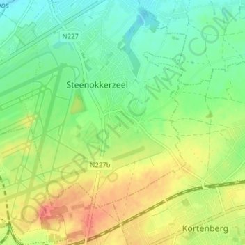 Mappa topografica Humelgem, altitudine, rilievo