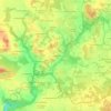 Mappa topografica La Roselais, altitudine, rilievo