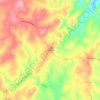 Mappa topografica Sanville, altitudine, rilievo
