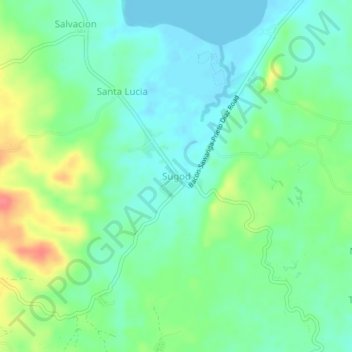 Mappa topografica Sugod, altitudine, rilievo