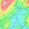 Mappa topografica Hollingworth, altitudine, rilievo