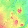 Mappa topografica Bizac, altitudine, rilievo