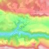 Mappa topografica Le Causse, altitudine, rilievo