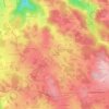 Mappa topografica La Dause, altitudine, rilievo