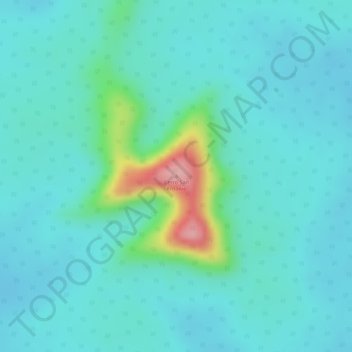 Mappa topografica Cerro San Antonio, altitudine, rilievo