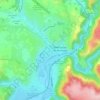 Mappa topografica Les Ruelles, altitudine, rilievo