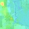Mappa topografica Madison Blue Spring, altitudine, rilievo