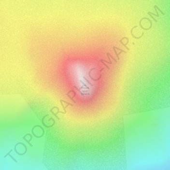 Mappa topografica Mount Spurr, altitudine, rilievo