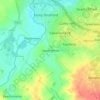 Mappa topografica Lower Weald, altitudine, rilievo