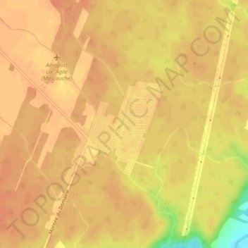 Mappa topografica Lac-Samson, altitudine, rilievo