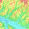 Mappa topografica San Martino a Carcheri, altitudine, rilievo