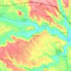 Mappa topografica Marmeleira, altitudine, rilievo