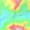 Mappa topografica Passo del Giulia, altitudine, rilievo