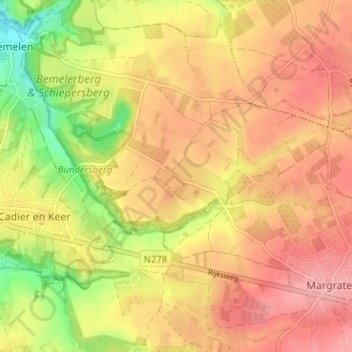 Mappa topografica Klein Welsden, altitudine, rilievo