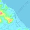 Mappa topografica Parang, altitudine, rilievo