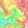 Mappa topografica Μέτσοβο, altitudine, rilievo