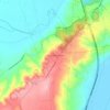 Mappa topografica Piana della Catena, altitudine, rilievo