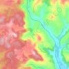 Mappa topografica La Meynarde, altitudine, rilievo