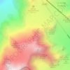 Mappa topografica Triangle du Tacul, altitudine, rilievo