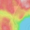 Mappa topografica Malahat, altitudine, rilievo