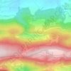 Mappa topografica Calabri, altitudine, rilievo