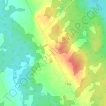 Mappa topografica Haute-Aboujagane, altitudine, rilievo