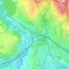 Mappa topografica Cudrex, altitudine, rilievo