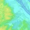Mappa topografica Cantenac, altitudine, rilievo