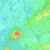Mappa topografica Ponthibault, altitudine, rilievo
