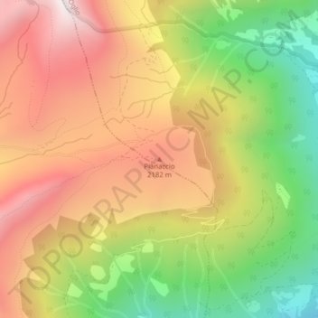 Mappa topografica Pianaccio, altitudine, rilievo