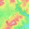 Mappa topografica La Calaminière, altitudine, rilievo