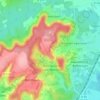 Mappa topografica Les Creuttes, altitudine, rilievo