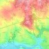 Mappa topografica Château-Trompette, altitudine, rilievo