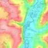 Mappa topografica Saint-Rémy, altitudine, rilievo
