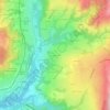 Mappa topografica Le Pautex, altitudine, rilievo