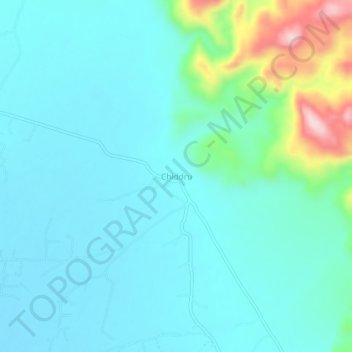 Mappa topografica Chiddru, altitudine, rilievo