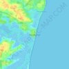 Mappa topografica Aldeburgh, altitudine, rilievo