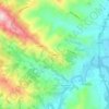 Mappa topografica Luzzena, altitudine, rilievo