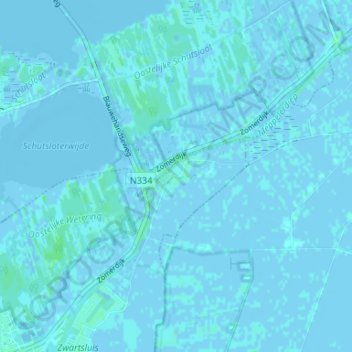 Mappa topografica Baarlo, altitudine, rilievo