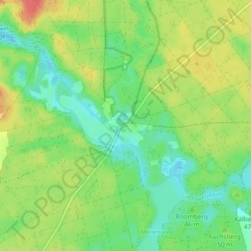 Mappa topografica Zippelsförde, altitudine, rilievo