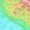 Mappa topografica Sirmaur, altitudine, rilievo