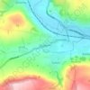 Mappa topografica Glusburn, altitudine, rilievo