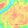 Mappa topografica Barrington Hills, altitudine, rilievo