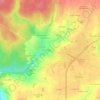 Mappa topografica Le Chêne Vert, altitudine, rilievo