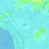 Mappa topografica Les Fontaines, altitudine, rilievo