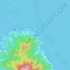 Mappa topografica Uturoa, altitudine, rilievo