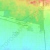 Mappa topografica Pantnagar, altitudine, rilievo