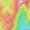 Mappa topografica Col de la Faïta, altitudine, rilievo