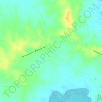 Mappa topografica Santa Rosa, altitudine, rilievo