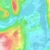 Mappa topografica Écrivieux, altitudine, rilievo